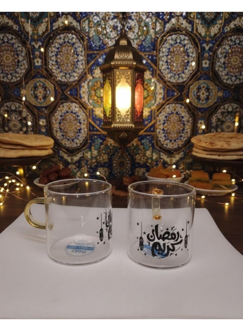 كوب شاي وقهوة عالي الجودة بتصاميم رمضانية جميلة للاستخدام اليومي ولتزيين المنزل عدد 2